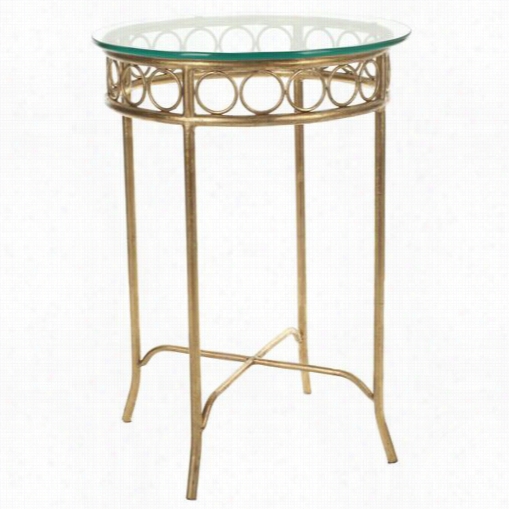 Safavieh Fox2510a Asa Accent Table In Gold