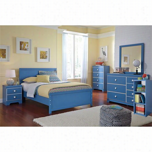 Signature Design By Ashley B045-84-b045-86-b045-87-b045-91-b045-30 Bronilly Full Panel Bed With Nightstand And Bookcase