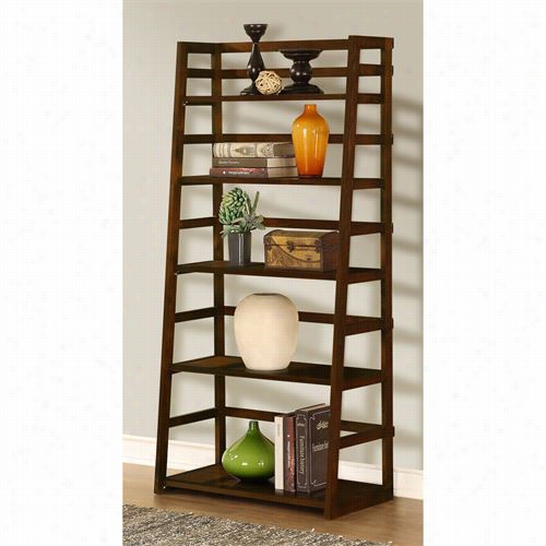 Simpli Home Axss008kd Acaduan Ladder Shelfi N Rich Tobacco Brown