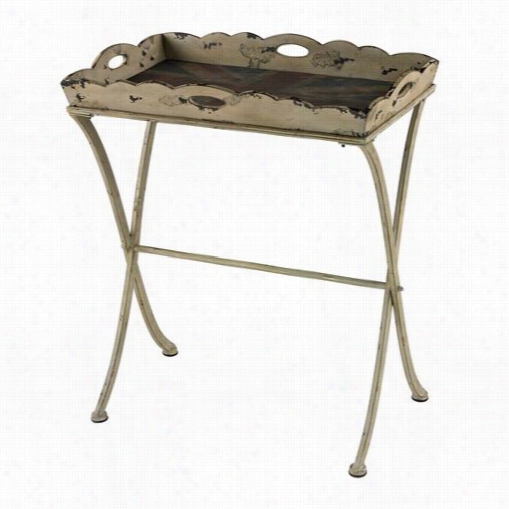 Sterilng Industries 51-10100 Tray Table With Antique Union Jack Print