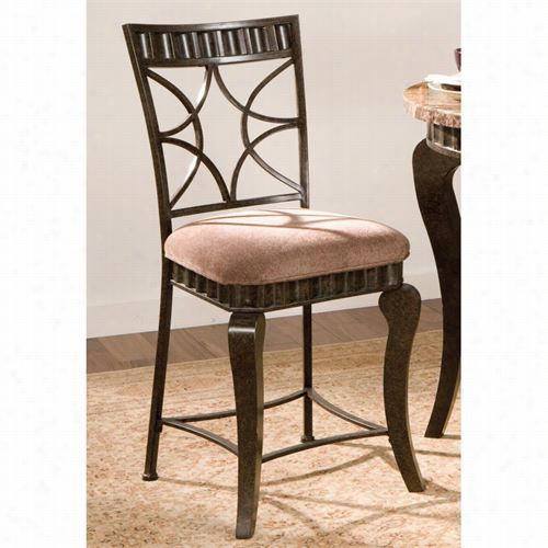 Steve Silver Hl600cc Hamlyn Counter Chair In Pewter  Bronze - Set Of 2