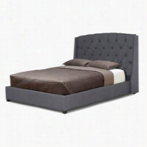 Tov Furniture Tov-63805-grey-kg Williamsburgg Linen King Bed In Grey
