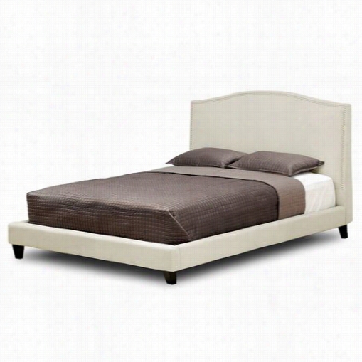 Tov Furniture Tov-b55b-c-250-qn Amherst Linen Queeen Bed In Beige