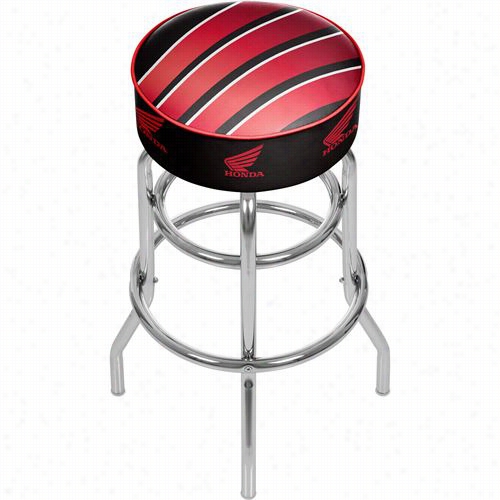 Traedmark Home Hon1000-wing Honda Wing Padded Swivel Bar Stool