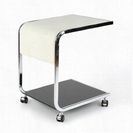 Whiteline Modern Li Ving St1052l-wht Jay S Ide Table