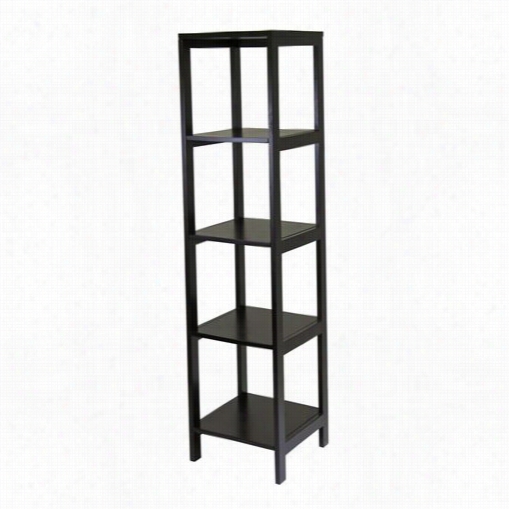 Winsome 92615 Haile Y 5-tier Tower Shefl In Dark Espresso