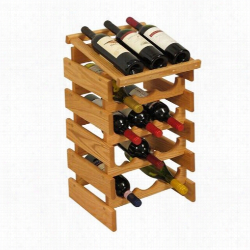 Court Den Mallet Wwrd34 Dakota 15 Bottle Wine Rack By The Side Of Displat Highest Part