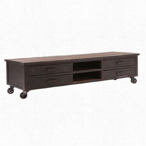 Zku 98103 Fort Mason Tv Stand In Distressed Natural