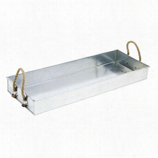 Achla Designs Try--08 Large Tray In  Galvanized Steel
