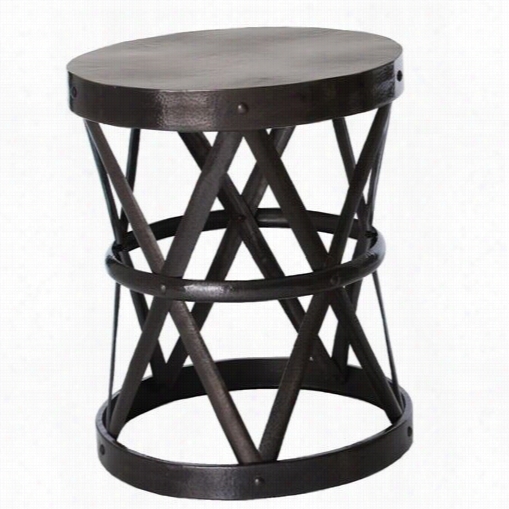 Arteriors 6287 Costello Side Table In English Bronze