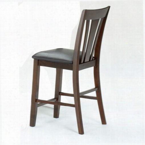 Bernards 7255 24"" High Barstool In Cherry