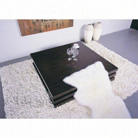 Beverly Hills Furniture Contempo-ct-rectanguular Con Tempo Rectangular Coffee Table In Wenge