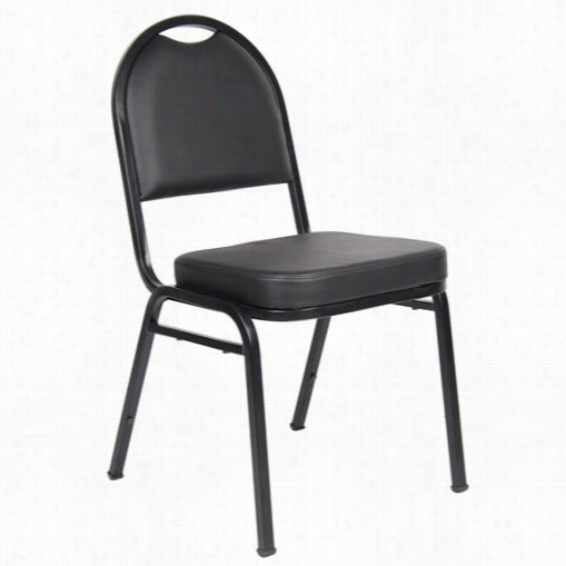 Boss Office Products B1500-cs-4 Caressoft Banquet Chair In Black