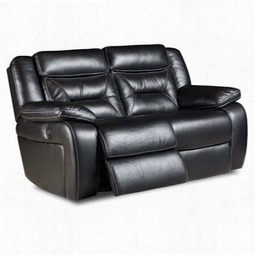 Brow N Roogers Dixson C51002-20 Jamdstown Black Dpuble Recl Ining Loveseat