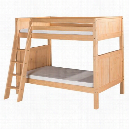 Ca Maflexi C92 Twin Bunk Bed Withpanel Headboard And Angle Ladder