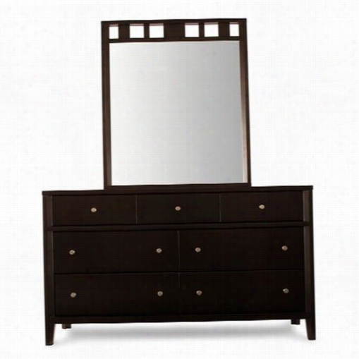 Casana 355-547-355-401 Beckett 7 Drawer Dresser With Portrait Mirror