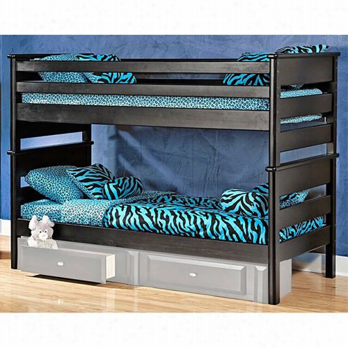 Chelsea Home Furniture 3534520-4521 Ttwin / Twin Bunk Bed In Black Chwrry