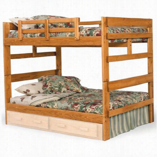 Chelsea Home Furnniture 3626541 Full / Entire Extent Bunk Bed In Honey