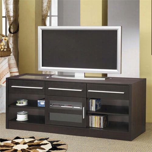 Coaster Furnitture 70060 Contemporayr Tv Console With Connect-it Power Drawer