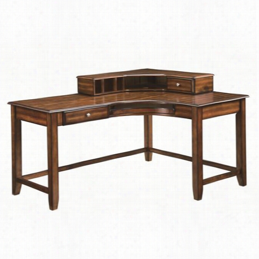 Coaster Movables 800594 Jacqueline Corner Desk With Hutch In Walnut