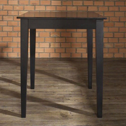 Crosley Furniture Kd20002bk Tapered Leg Pub Table In B1ack Finish