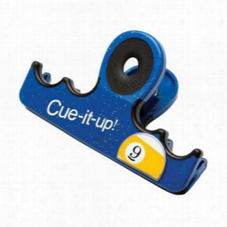 Cuestix Qhciu-blue Cue It Up With 4 Cue Holder In Blue