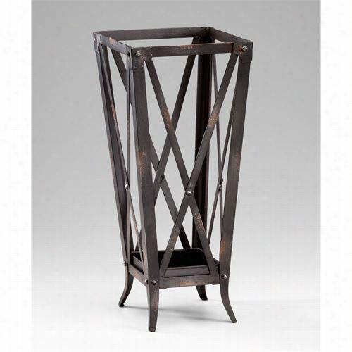 Cyan Design 04865 Hacienda Umbrella Stand In Raw Steel