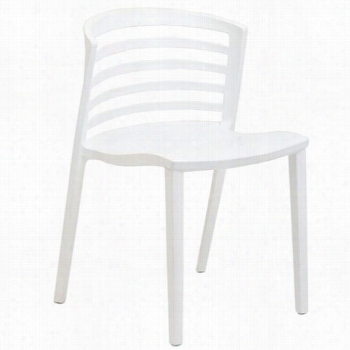 Eaet Extremity Imports Eei-557-whi Curvy White Plastic Cahir In White