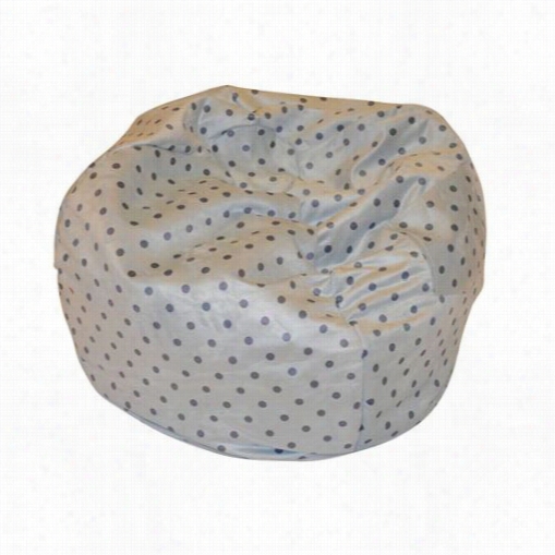 Fun Furnishings 30278 Small  Blue Pokadots Beanbag