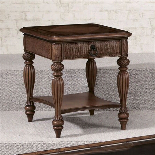 Ha Mmary 079-915 Grand Isle Rectangular End Tables In Amber