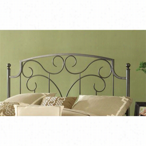 Hillsdale Furniture 1009-490 Cartwrightt Full/queen Headboard In Magnesium Pewter