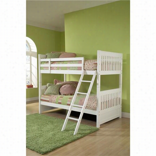 Hillsdale Furniture 1528bb Lauren Twin Bunk Bed In Pure