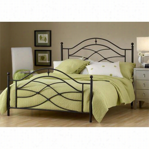 Hillsdale Furniture 1601bk Coe King Bed Set In Black Twinklle - Rails Nto Included