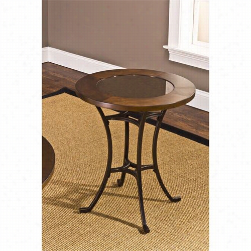 Hillsdalle Furniture 5460-880 Montclair Round End Table In Copper Gold