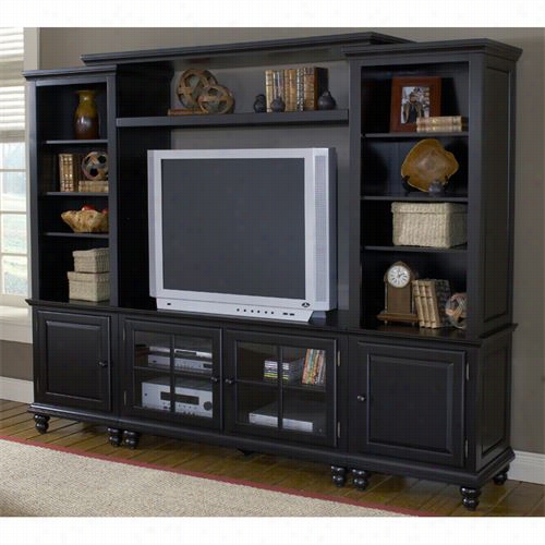 Hil1sdale Equipage 6123lec Grand Bark 108-1/4"&quoot; Entertainment Console In Black