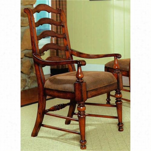 Hooker Furniture 366-75 -400 Wa Verly Place Ladderbsck Arm Chair In Medium Wood - Set Of 2