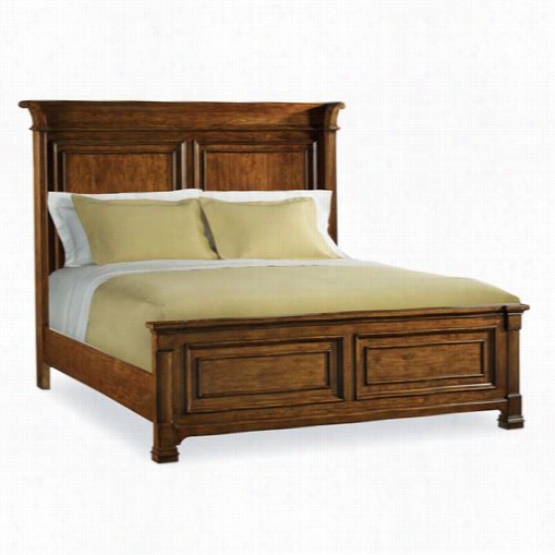 Hooker Furniture 5323-90250 Tynecastle Queen Panel Bed In Medium Wood