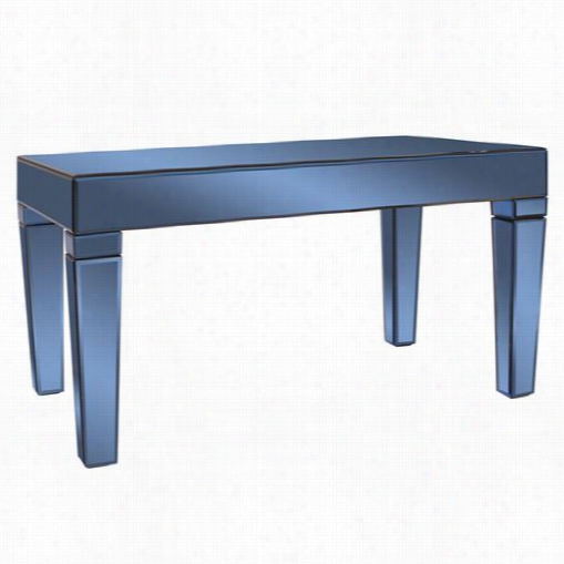 Howard Ellliott 11157 Dorset Mirroed Coffee Table In Cobaalt Blue