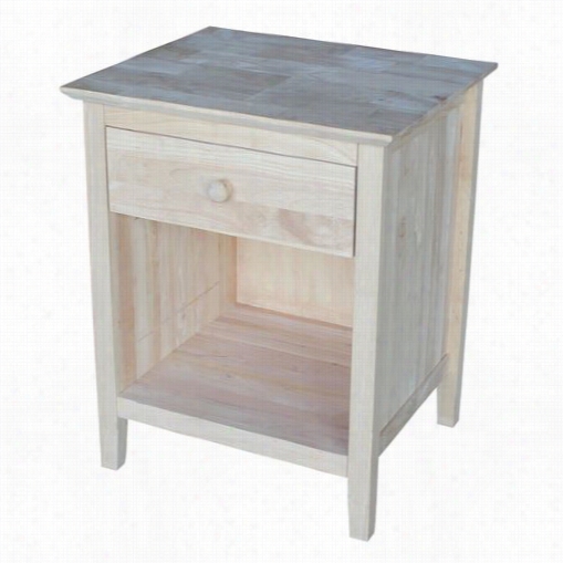 International Concepts D-8001 1 Drawer Nightstand