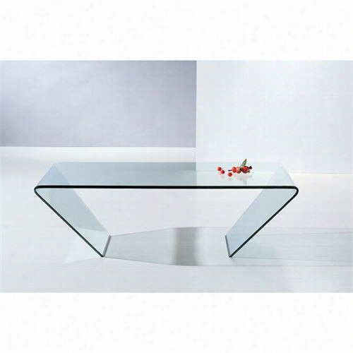 J&apm;m Furniture  1751511 A59 Modern Coffee Table In Glass