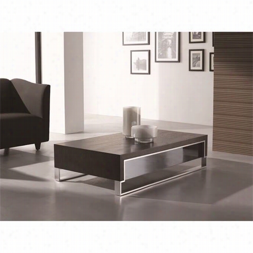 J&m Furniture 175152 888 Modern Coffee Table In Dark Oak