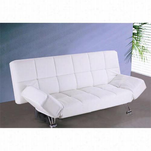 J&m Furniture 1754422-pu Venus Sofa Bed Iin Pure Vinyl