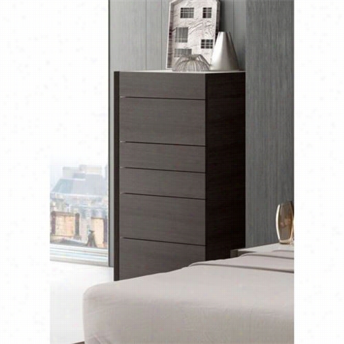 J&m Furniture 17867-c Porto Chest In Light Grey And Wenge