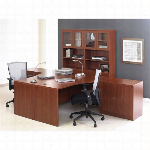 Jesper Office 1633224l-1632432r-(2)132200-(2)b3272-(2)a180-(2)a18 3100 Series Pro X Combo 11 Double L-shaped Desks With Bookcasws