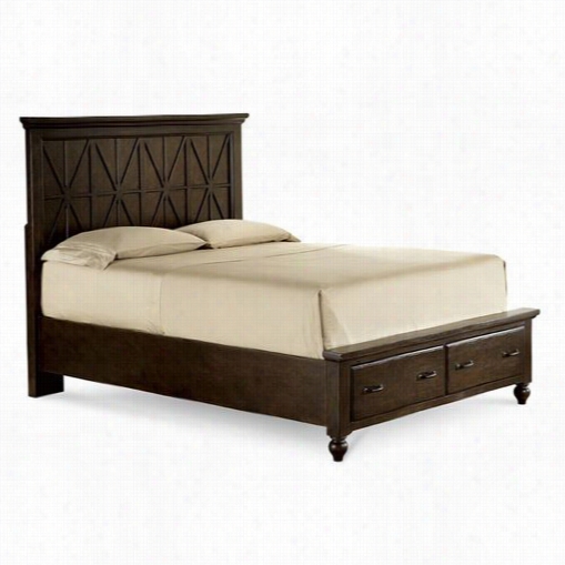 Legacy Classic Movables 3700-4106sk Thatcher King Panel Bed Wit H Storage Footboard