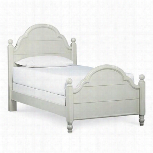 Legacy Classic Furniture 3830-4203k Wendy B Ellissimo Twin Complete Low Poster Bed In Morning Mist