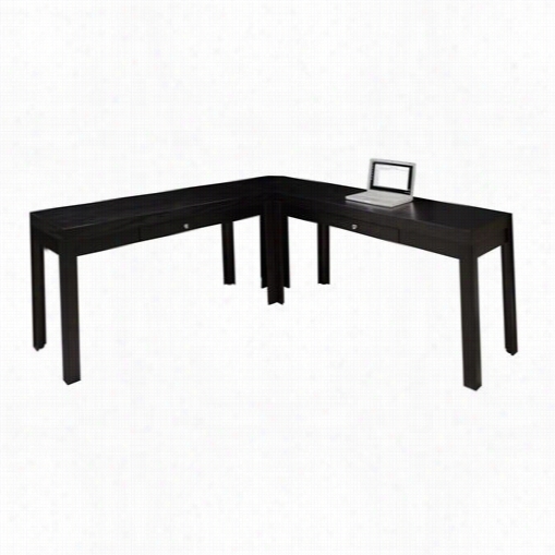 Legends Furniture Sk6208.moc-sk6308.moc Skyline 53"" Wirting Table With Corner Wedge Inn Mocha