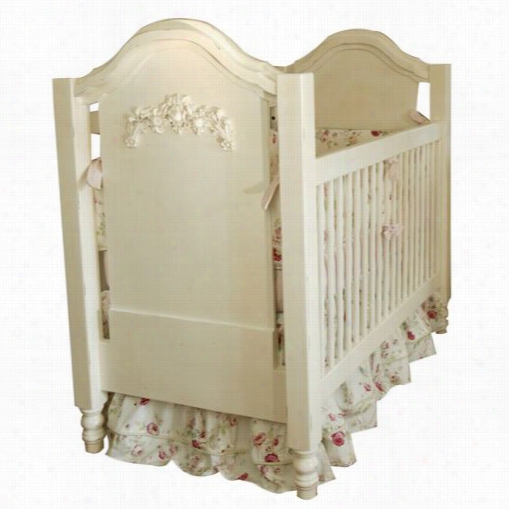 Nweorrt Cottages Np435-cr Cape Cod Roses Crib In  Cream