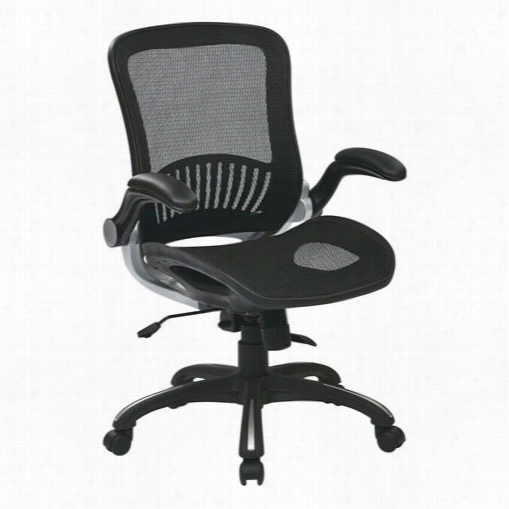 Offi Ce Star Emh69006 Office Cgair In Blackk With Silver