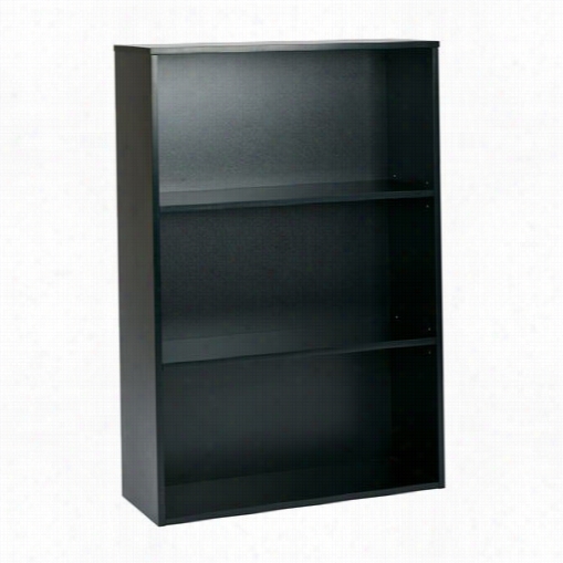 Office Star Prd3248 Prado 48"" 3 Shelf Bookcase Upon 3/4"" Shelves  And 2 Axjustable Shelves